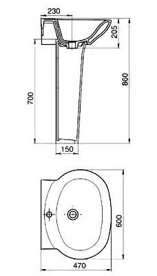 Раковина Santeri Ультра 60