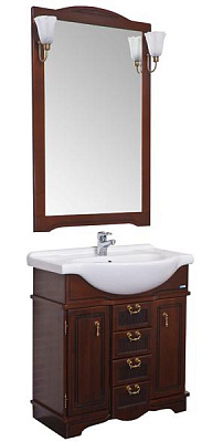 Зеркало Aquanet Луис 65 темный орех