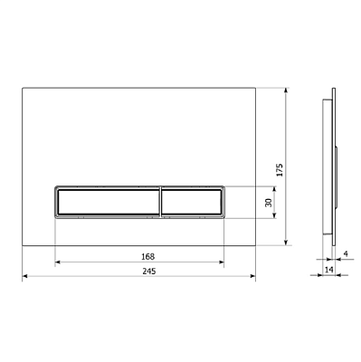 Клавиша смыва Lavinia Boho RelFix 38050701 c антибактериальным покрытием SanitiZed