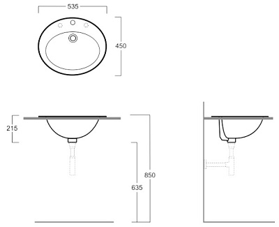 Раковина Simas Desmo S52
