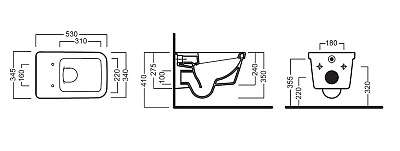 Унитаз подвесной Hatria Erika Pro Q