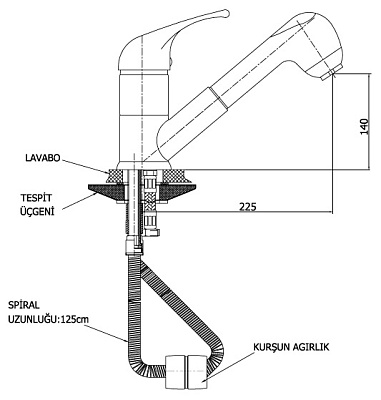 Смеситель GPD Flamengo MES10 для кухонной мойки