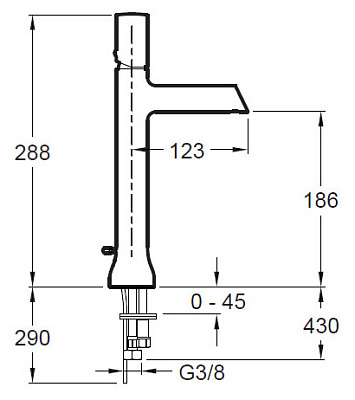 Смеситель Jacob Delafon Toobi E8990-CP для раковины