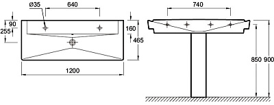 Раковина Jacob Delafon Reve E4824