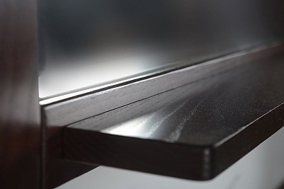 Мебель для ванной ASB-Mebel Флоренция Квадро 80 Массив ясеня бук тироль витраж