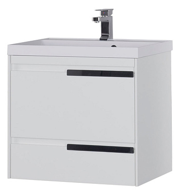 Тумба с раковиной Aquanet Тиволи 70 белая