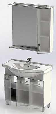 Мебель для ванной Aquanet Глория 90 белая