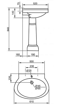 Раковина Cezares Primo