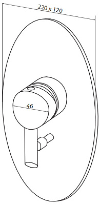 Смеситель Am.Pm Awe F1585000 для ванны и душа
