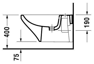 Биде подвесное Duravit DuraStyle 228615