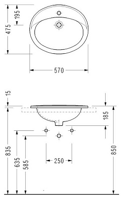Раковина Serel 1841