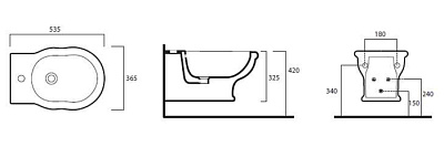 Биде подвесное Tiffany World Bristol