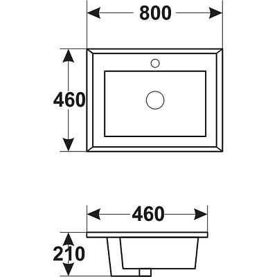 Раковина мебельная ASB-Mebel 17408