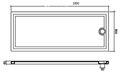 Поддон для душа Disegno Ceramica Quadro 138-AQ