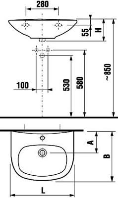 Раковина Jika Zeta 60 1039.2