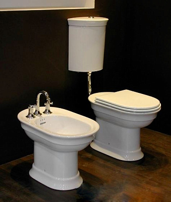 Биде напольное Hatria Dolcevita три отверстия