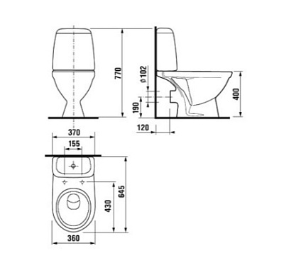 Крышка-сиденье Jika Baltic/Olymp 1.063