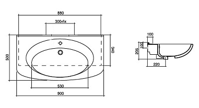 Раковина Disegno Ceramica Picasso 620-1