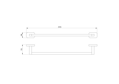 Вешалка для полотенец WONZON & WOGHAND GRAFFITY, Брашированный никель WW-9312-BN