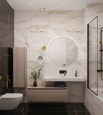 Столешница моноблок Armadi Art FLAT CALACATTA (1210*452*80) 859-120-CLCT