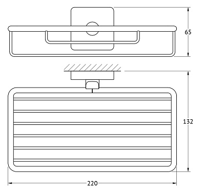 Полка Ellux Avantgarde AVA 013 22 см