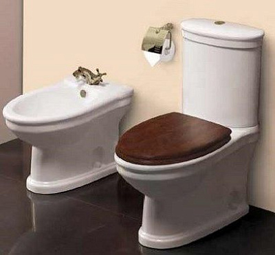 Крышка-сиденье Cezares Primo CZR-166W-S-G с микролифтом, петли золото