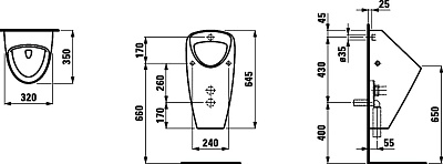 Писсуар Laufen Caprino plus 8.4206.1.000.000.1