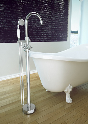 Смеситель напольный BESCO Retro I бронза