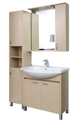 Шкаф-пенал Aquanet Донна светлый дуб