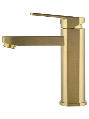 Смеситель для раковины WONZON & WOGHAND FRAME, Брашированное золото WW-88139010-BG