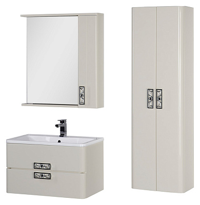 Шкаф-пенал Aquanet Паллада 50 слоновая кость