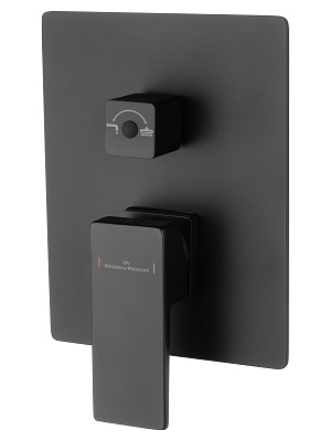 Душевая система встраиваемая WONZON & WOGHAND CUBE 2.0, Черный матовый WW-88087068-MB