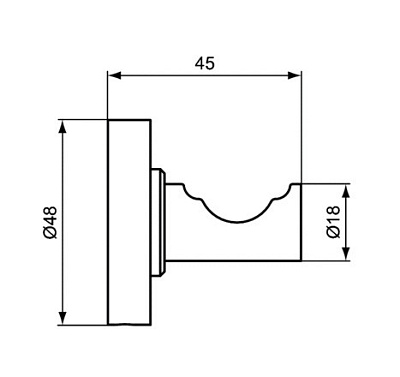 Крючок для ванной Ideal Standard IOM A9115XG