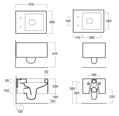Унитаз подвесной Simas Frozen FZ 18