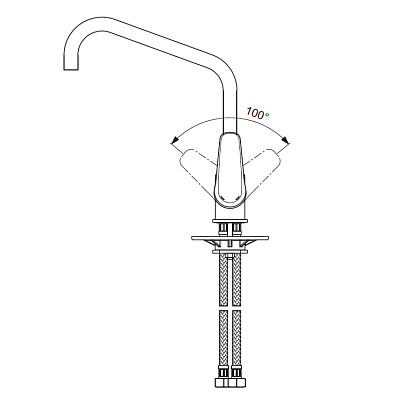 Смеситель Vidima Balance BA269AA для кухонной мойки