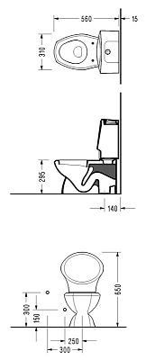 Унитаз-компакт Serel For children 8702