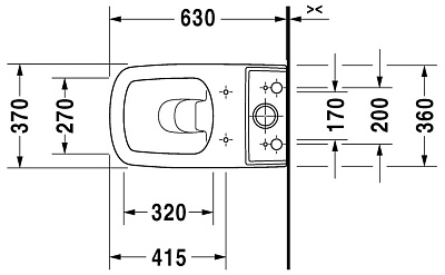 Унитаз-компакт Duravit DuraStyle 215509