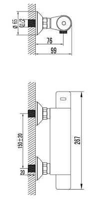Термостат Lemark Thermo LM7733C для душа