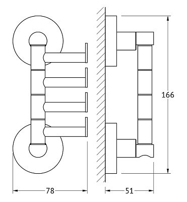 Крючок Artwelle Harmonie HAR 011 поворотный