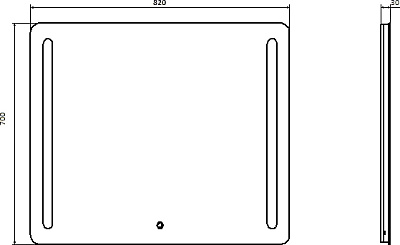 Зеркало ASB-Mebel Андрия 85