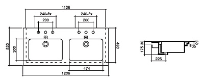 Раковина Disegno Ceramica Light 863-4