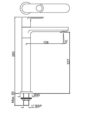 Смеситель для раковины Jaquar Ornamix Prime ORP-CHR-10005BPM