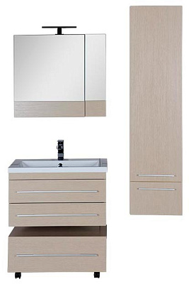 Тумба Aquanet Нота 75 подкатная светлый дуб