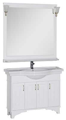 Тумба с раковиной Aquanet Валенса 110 белая