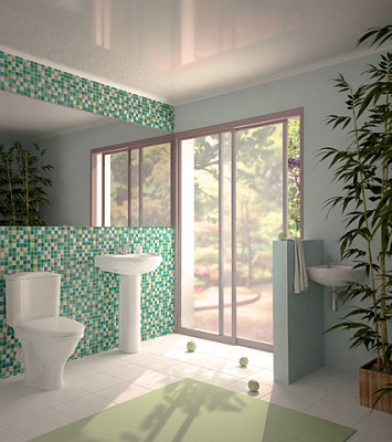 Раковина Santeri Вест 57 (белый) с отверстием для смесителя