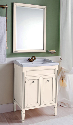 Зеркало Caprigo Альбион 60/70  BIANCO Antico