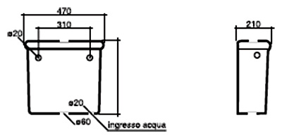 Унитаз-компакт Disegno Ceramica Paolina 7006