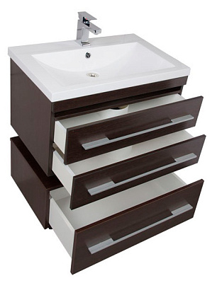 Тумба с раковиной Aquanet Нота 75 венге