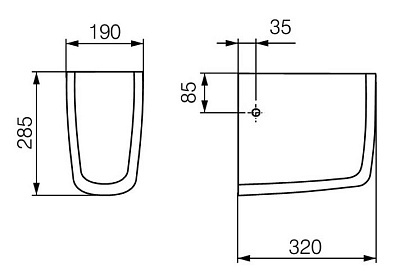 Полупьедестал Cersanit Iryda P-PP-I50/55/60