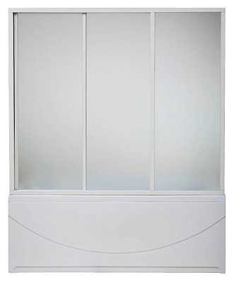 Шторка на ванну Bas Ахин Мальта Атланта Нептун Индика (3 ст. стекло)